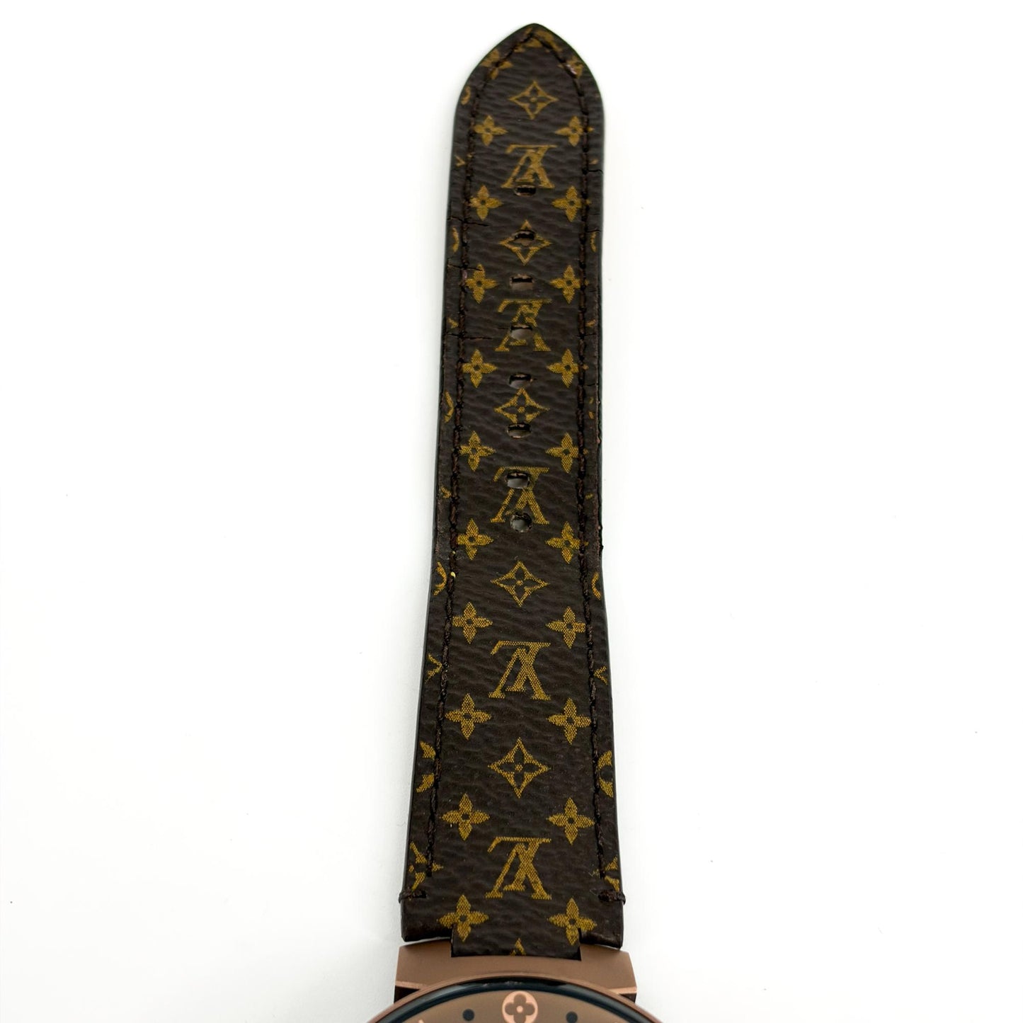 Louis Vuitton Tambour Horizon Matte Brown Monogram Canvas Strap