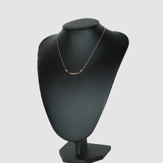 Small & Co T Smile Diamond Pendant Necklace
