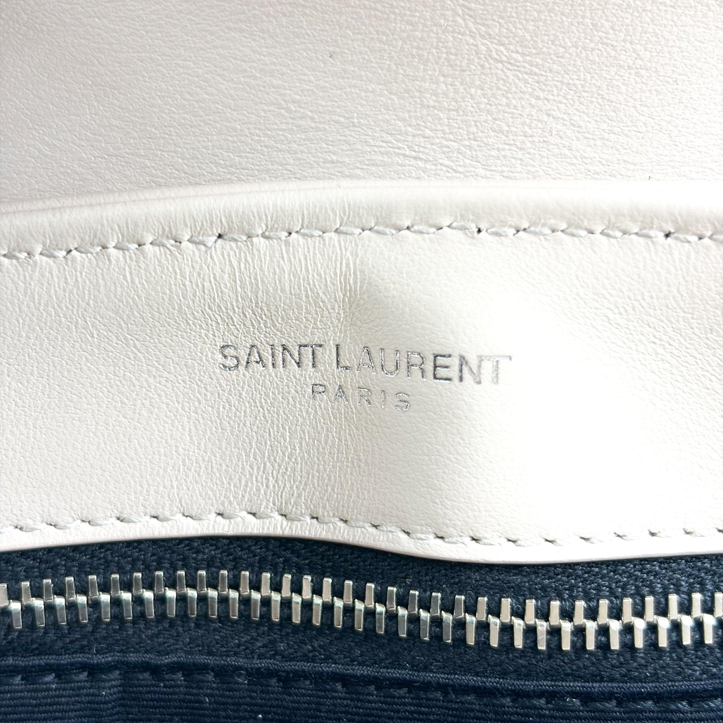 Saint Laurent Toy Lulu Shoulder Bag Beige