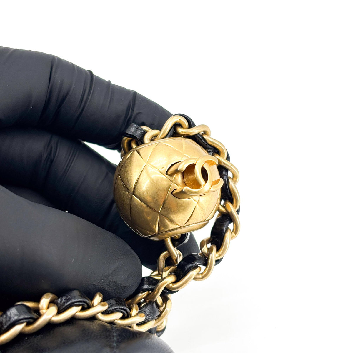 Chanel Classic New Mini Flap Bag Lambskin Gold Hardware Black