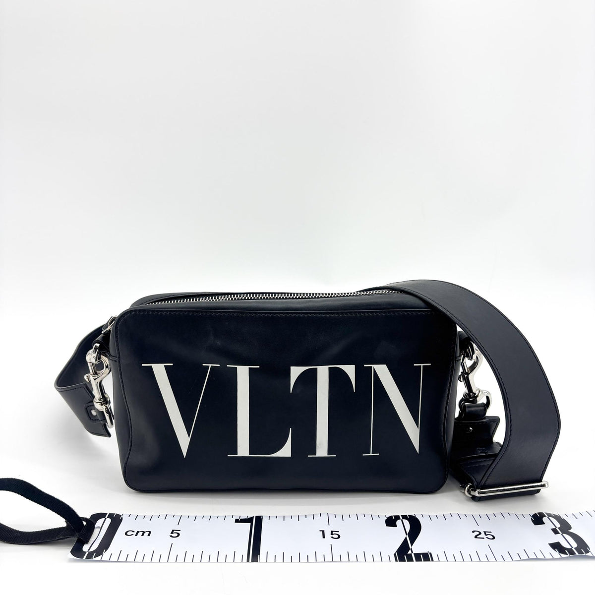 Valentino Garavani VLTN Leather Camera Bag Black