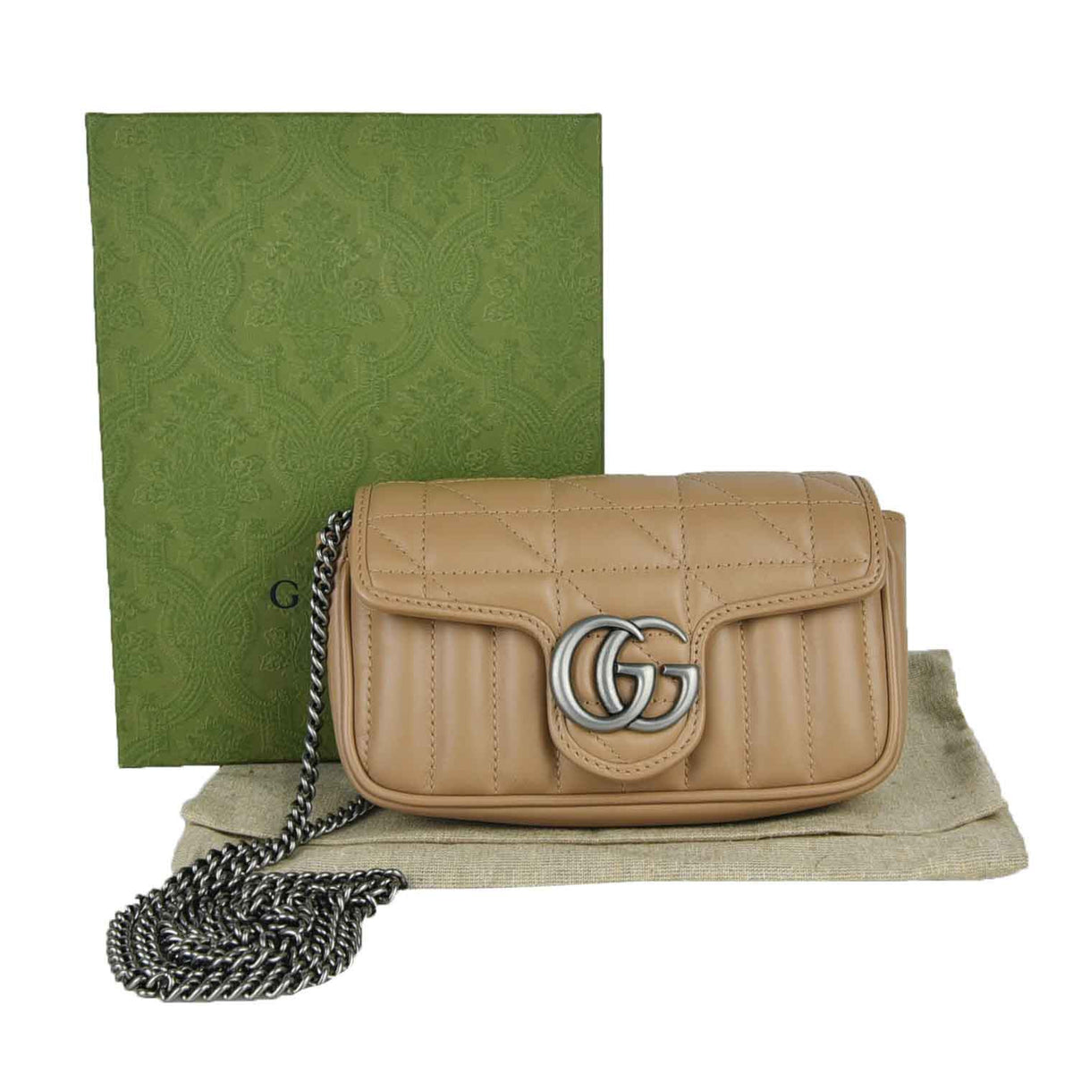 Mini GG Marmont Matelassé Crossbody Bag 476433