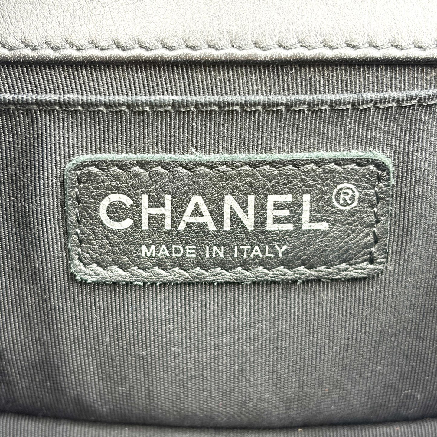 Chanel Boy Chanel Flap Bag Medium Vintage Silver Hardware Black