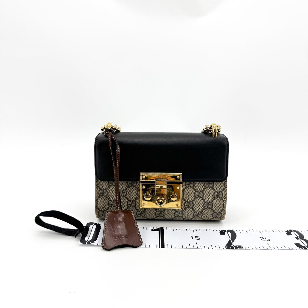 Gucci Padlock Small GG Crossbody Bag Black
