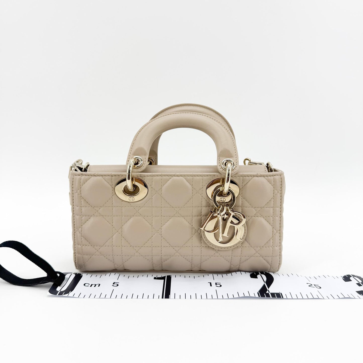 Dior Lady Dejoy Micro Bag Warm Beige Gold Hardware