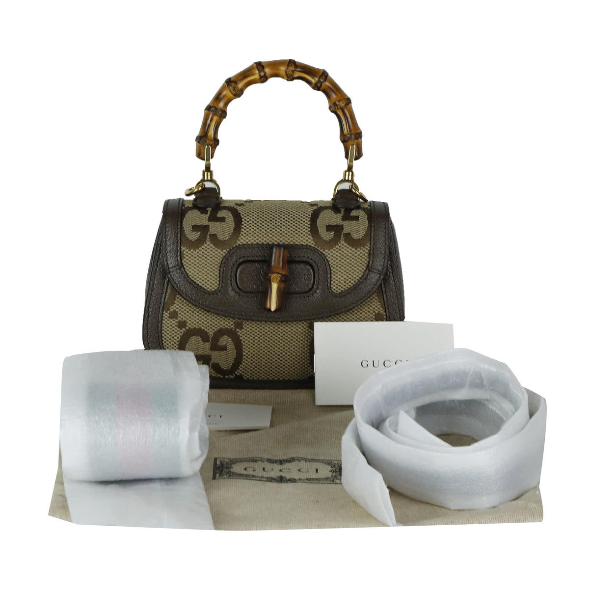 Mini Jumbo Bamboo Top Handle Crossbody Bag 686864