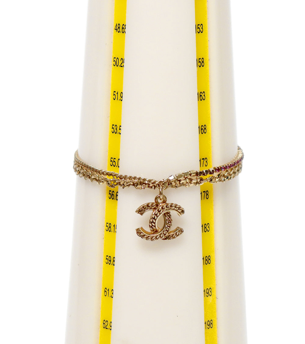 Chanel CC Chain Cubic Zirconia Bracelet