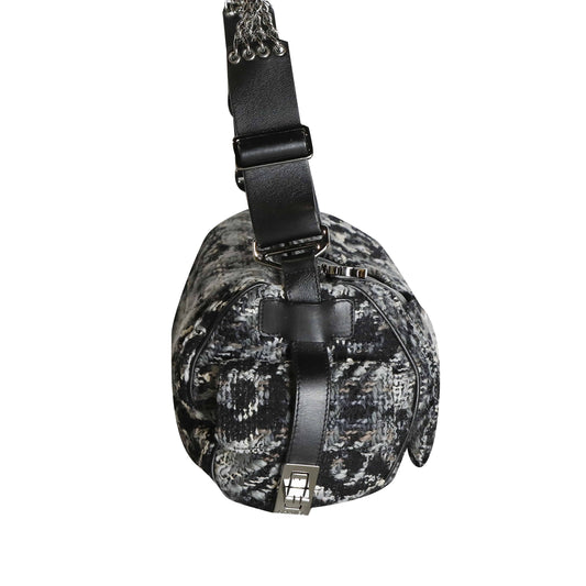 Tweed shoulder bag
