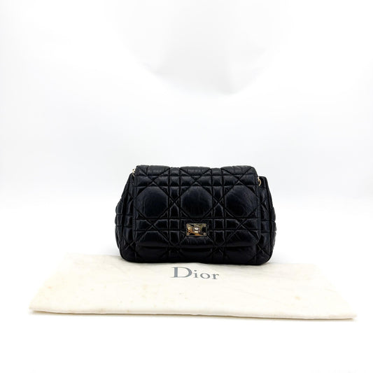 Dior Caro Medium Crossbody Bag Black
