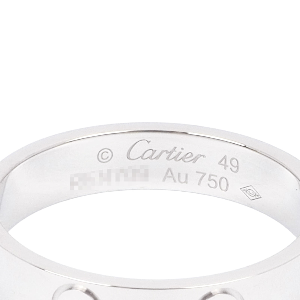 Cartier B40851 White Gold Love Small Ring