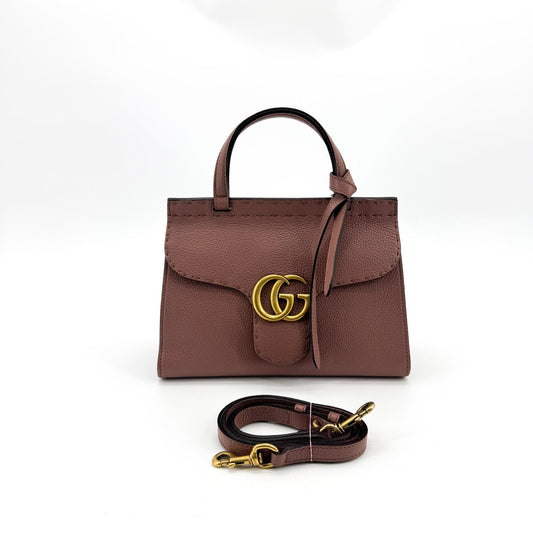 Gucci GG Marmont Small Top Handle Bag Rose Pink