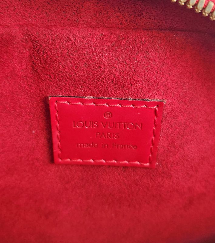 Louis Vuitton Red Epi Chablon Tote Bag