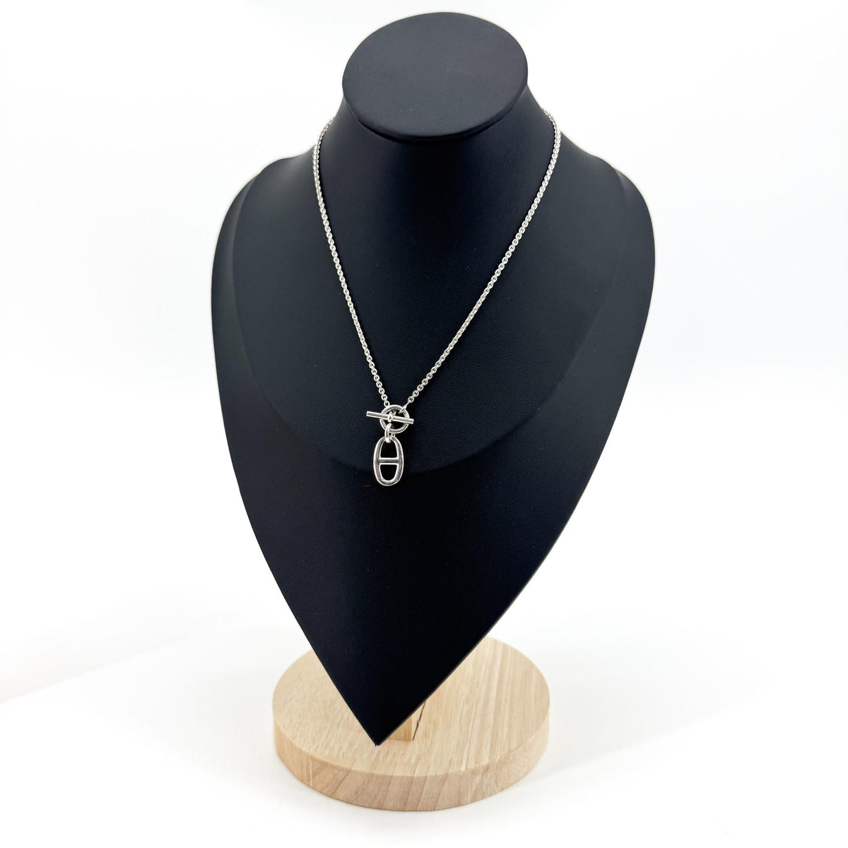 Hermès Chandal Pendant Necklace Silver