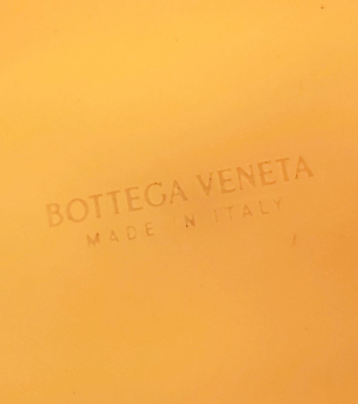 Bottega Veneta Yellow Matte Rubber Punch Shoulder Bag