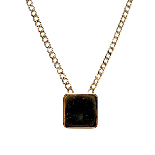 Chanel Enamel Square Necklace