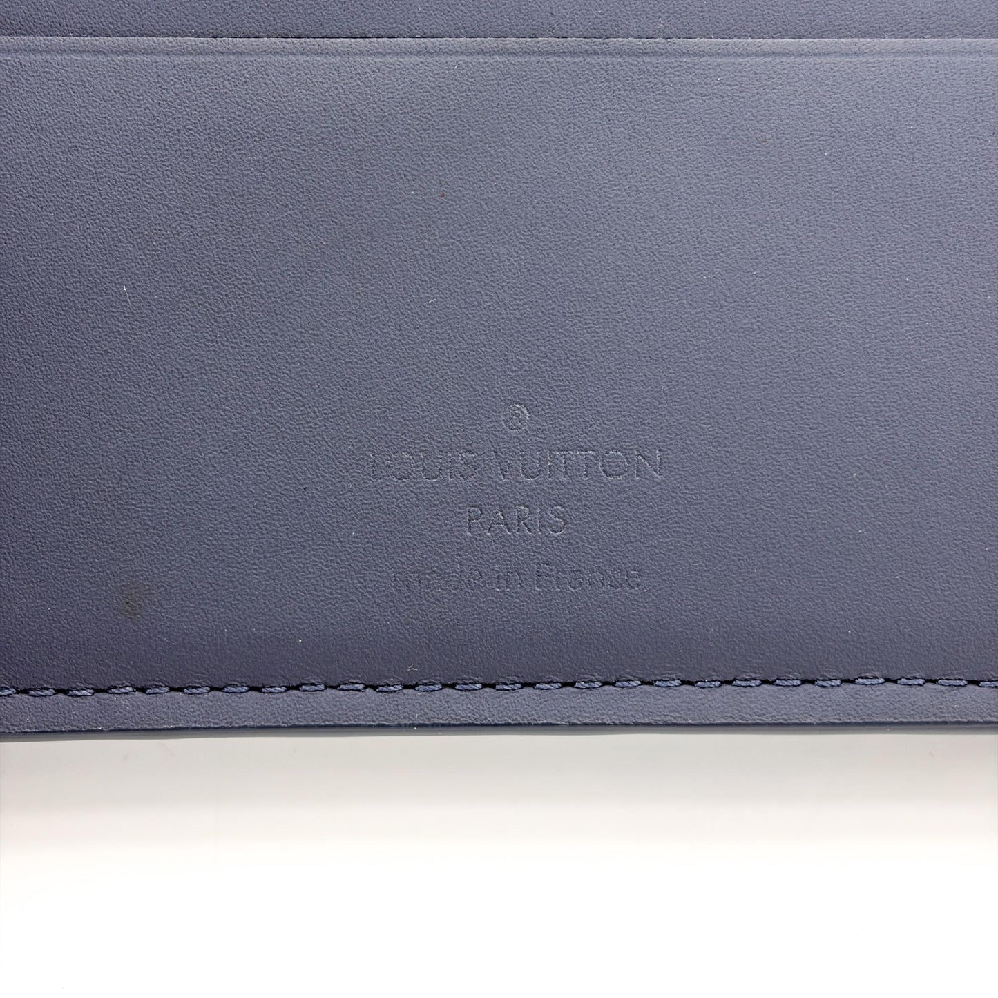 Louis Vuitton Multiple Wallet Navy Blue Monogram Shadow