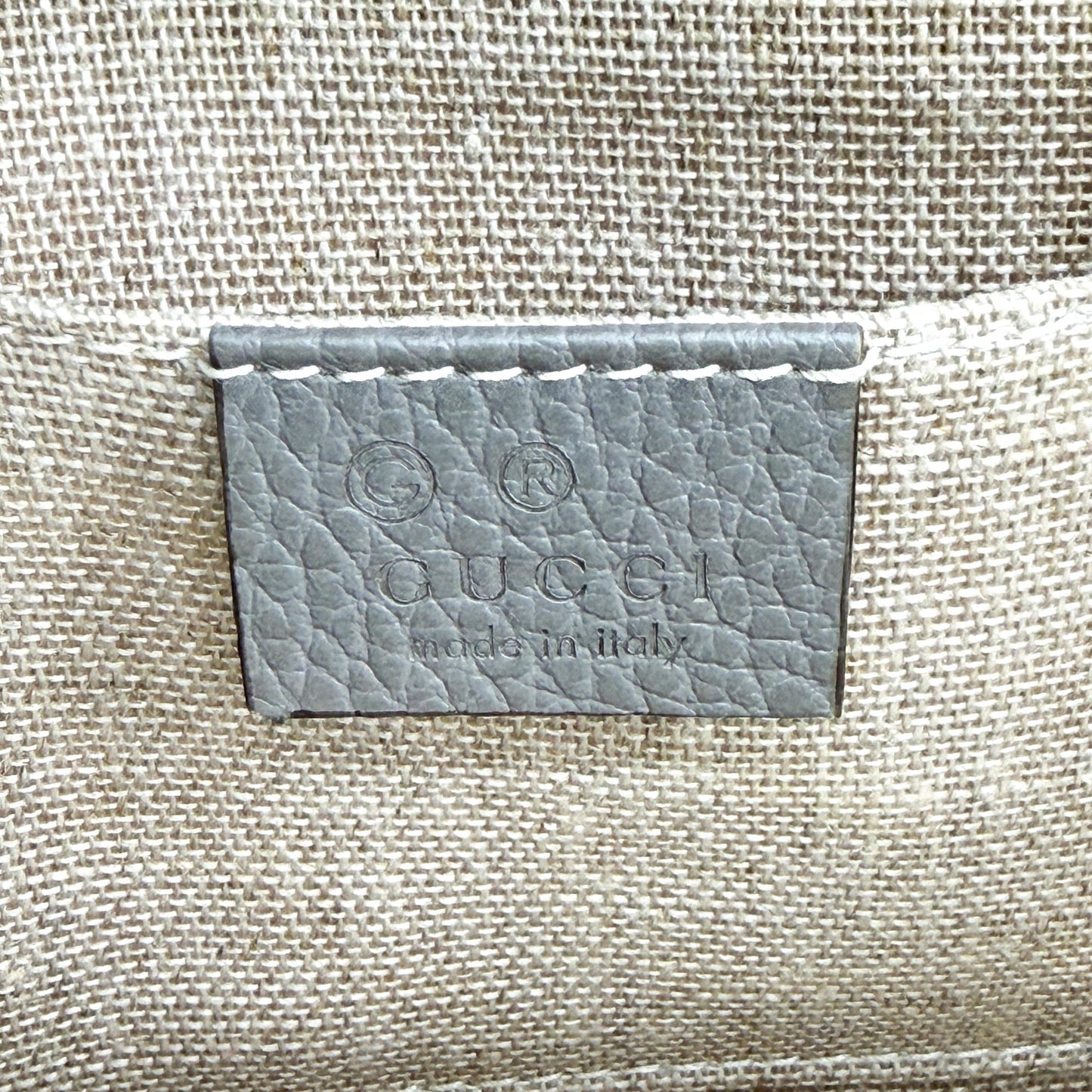 Gucci Interlocking G Chain Shoulder Bag Grey
