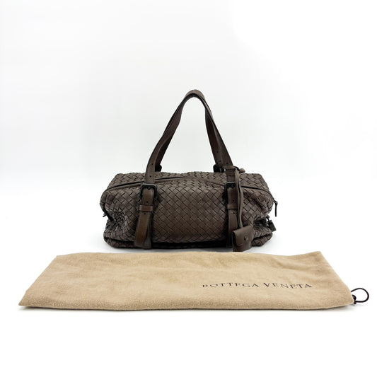 Sac Montagne Intrecciato Bottega Veneta marron Evano