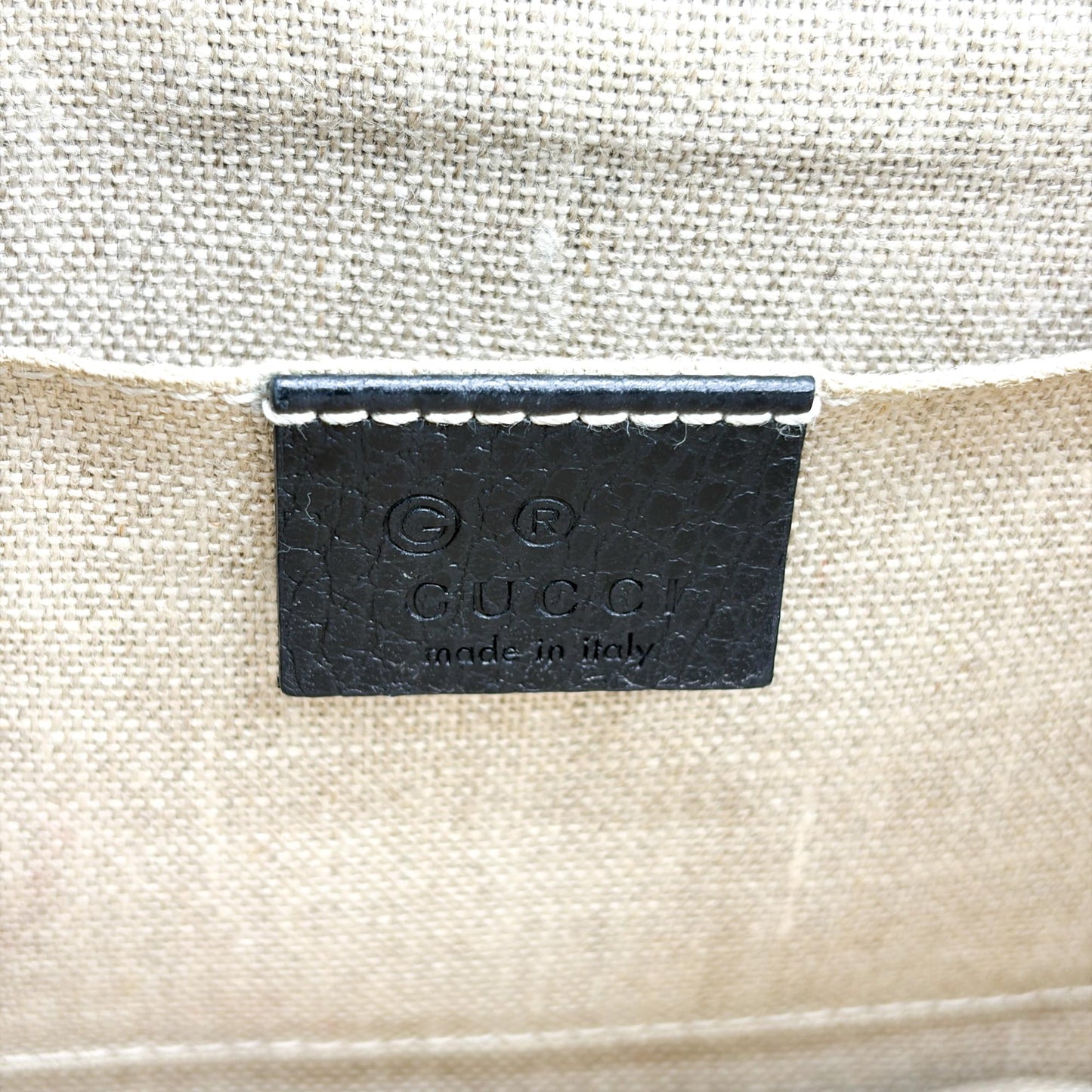Gucci Interlocking G Small Chain Shoulder Bag Black