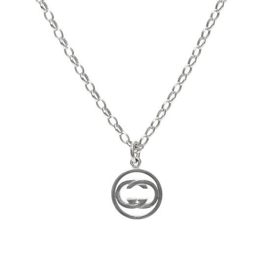 Gucci Round Interlocking G Silver Necklace