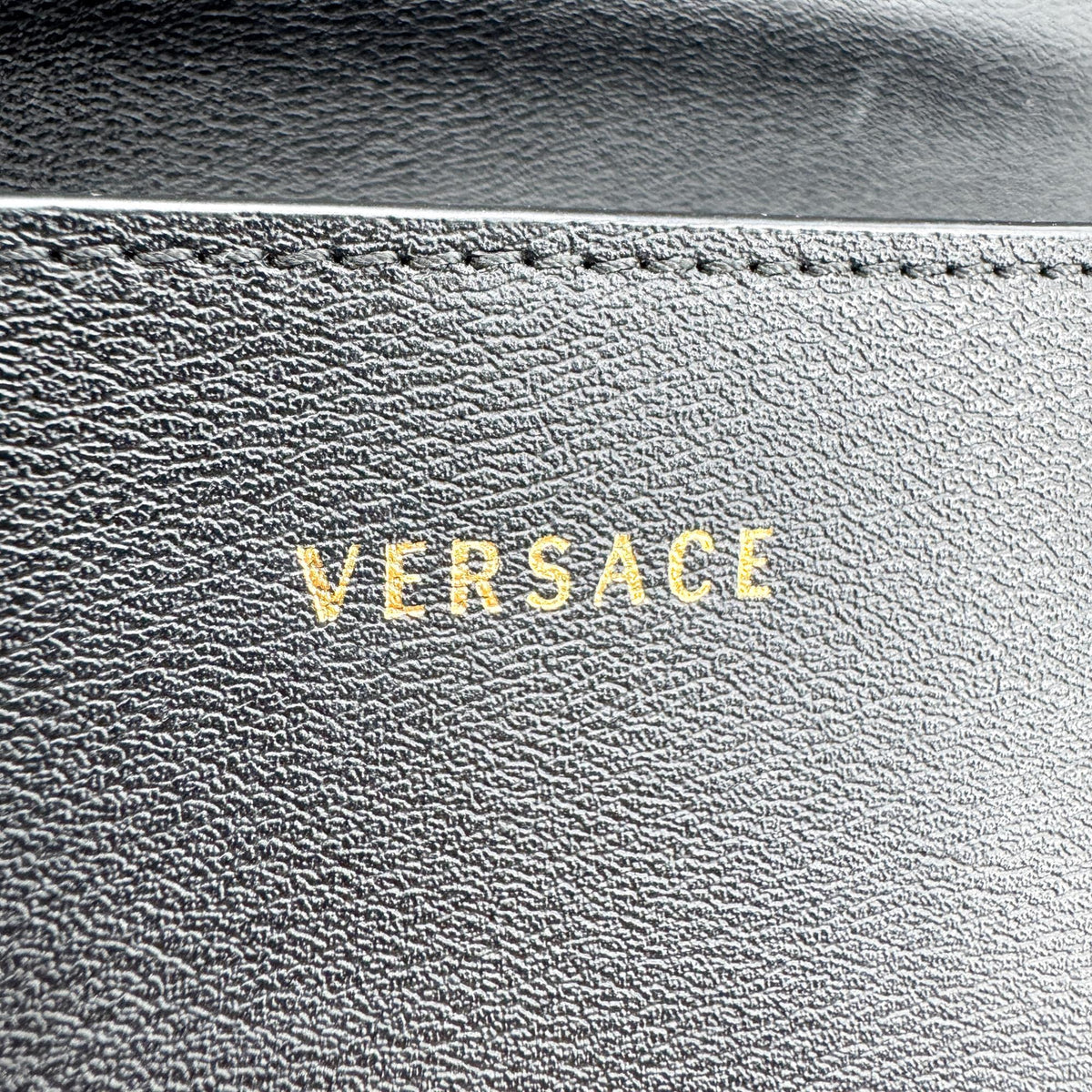 Versace Medallion Tribute Shoulder Bag Black