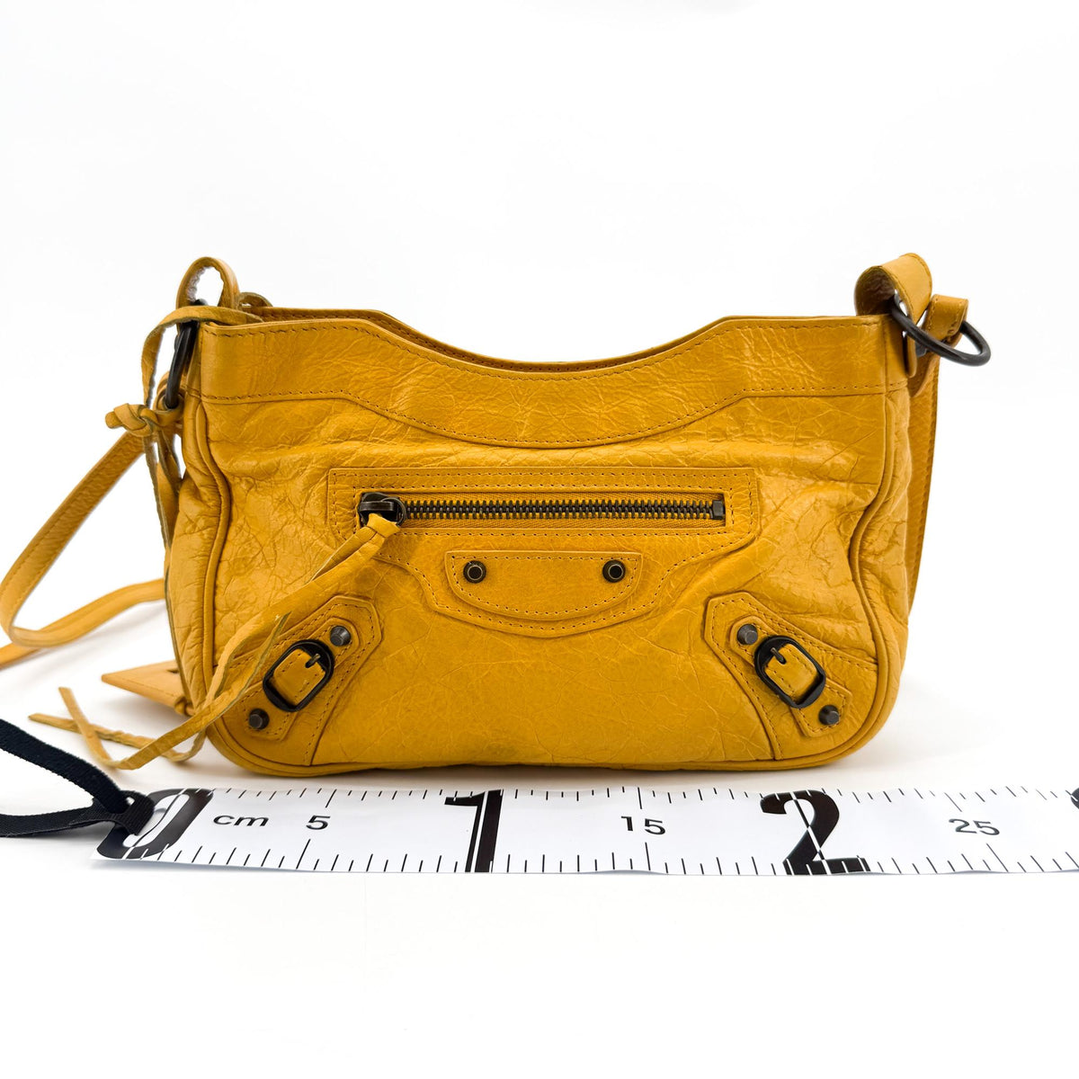 Balenciaga Classic Hip Crossbody Bag Mustard Yellow