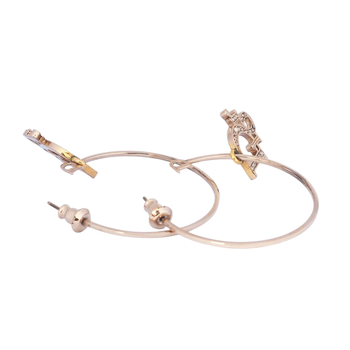 Dior Initial Hoop Earrings
