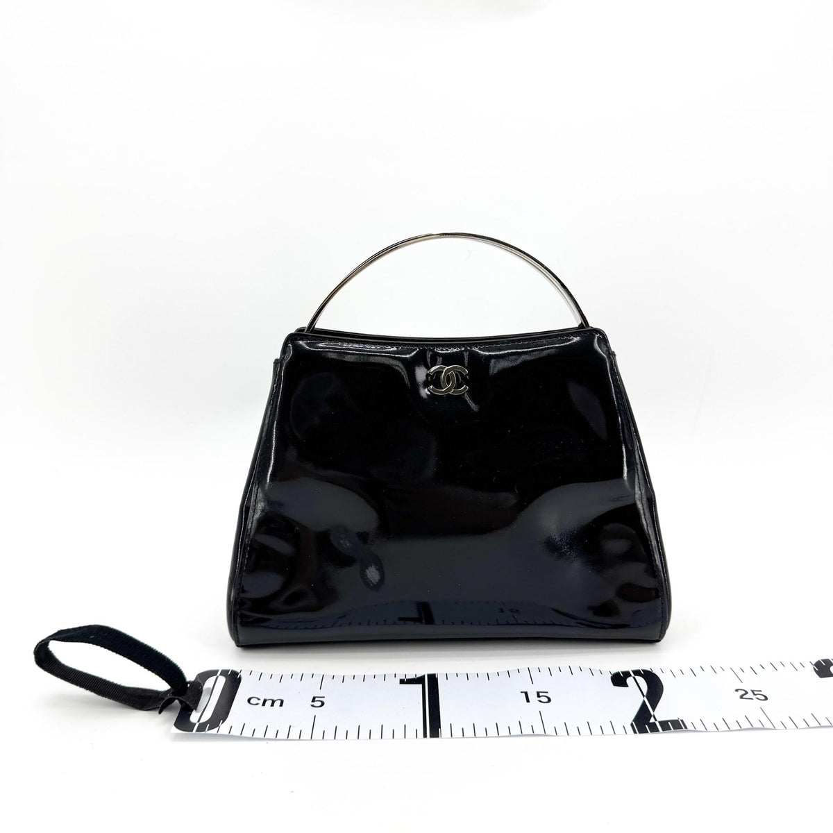 Chanel patent leather frame bag
