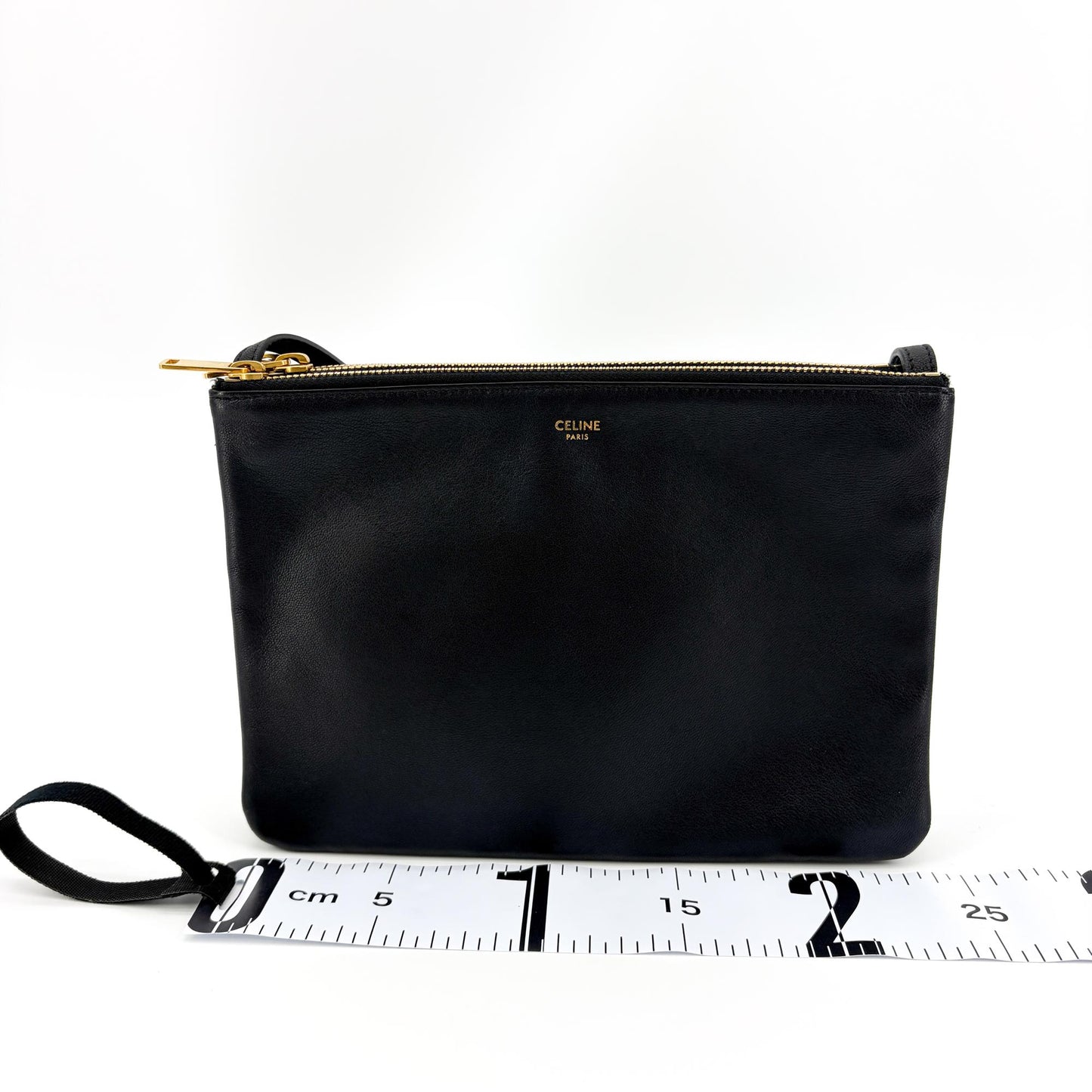 Celine Medium Trio Smooth Lambskin Bag Black