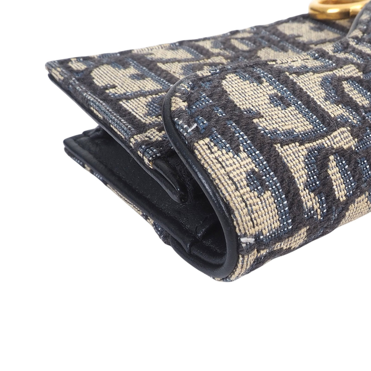 Dior S5611CTZQ Oblique Saddle Bloom Card Wallet