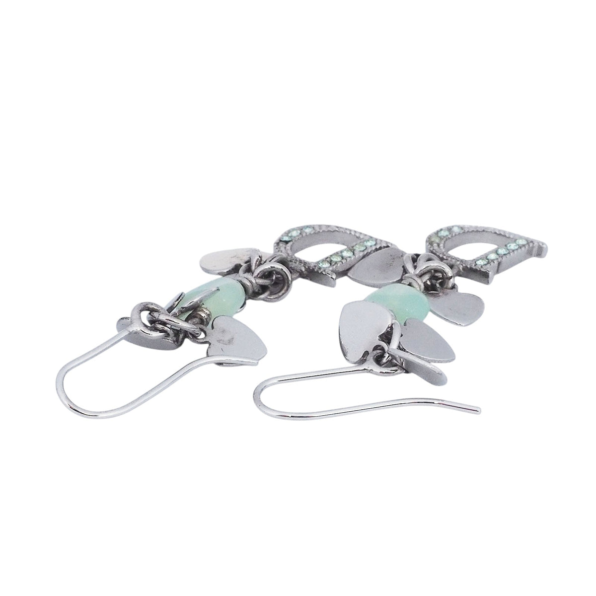 Dior Crystal Mini Heart Earrings
