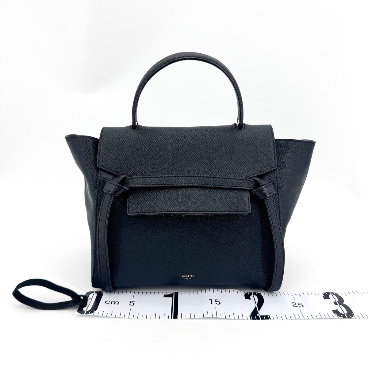 Celine Nano Belt Bag Grain Calfskin Black