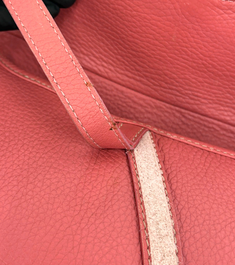 Dior Pink Leather Saddle Shoulder Bag