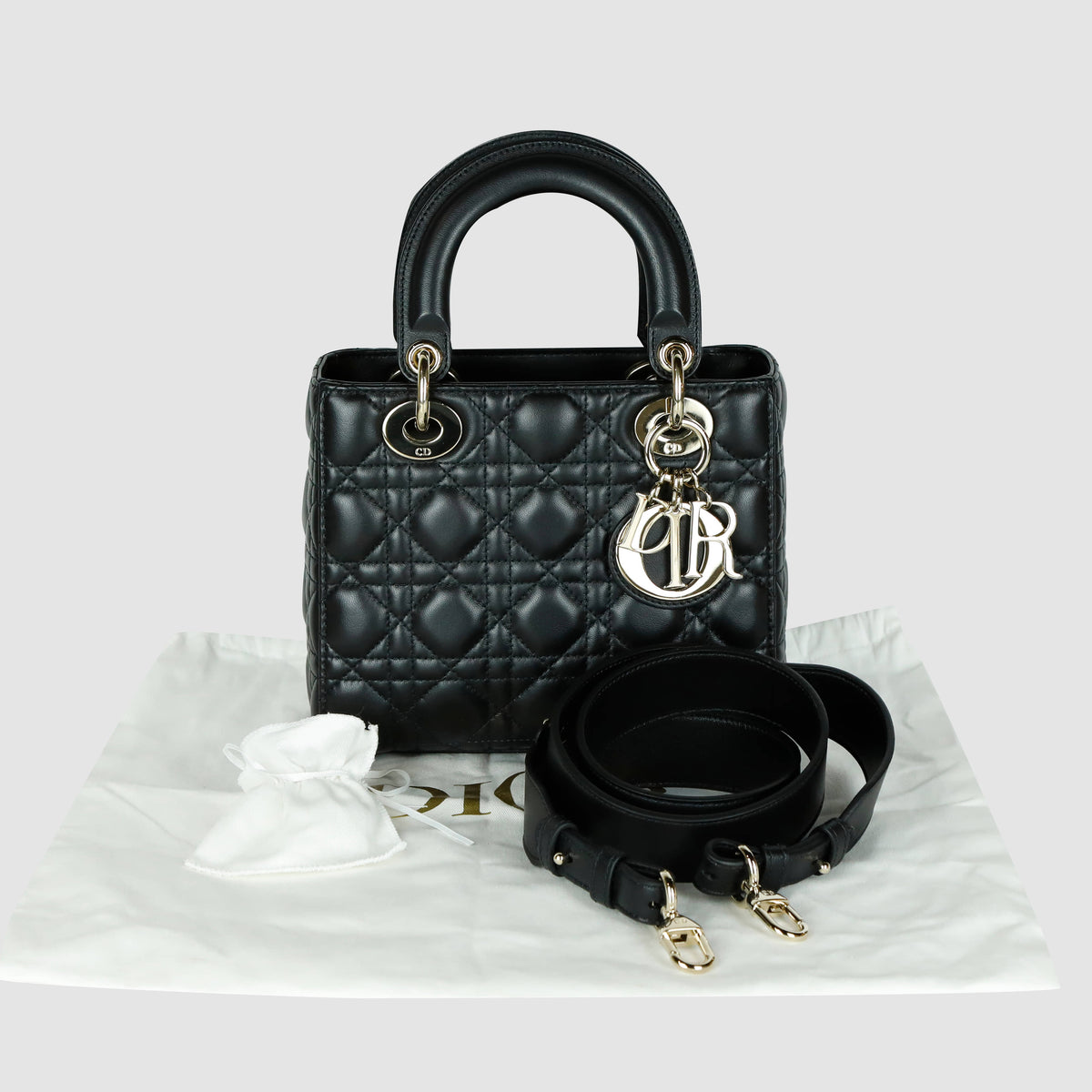 Small Cannage Lady My ABC Tote Bag Shoulder Bag M0538ONGE_M900