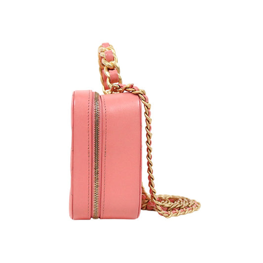 Chanel Pink Cosmetics Top-Handle Vanity Bag