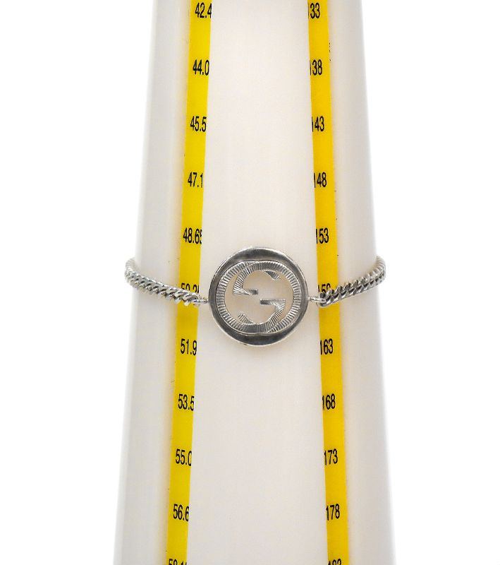 Gucci Round Interlocking G Silver Bracelet