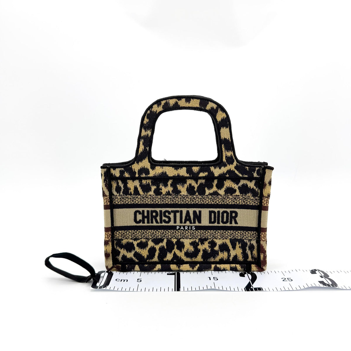 Dior Mini Book Tote Bag in Beige with Mizza Embroidery