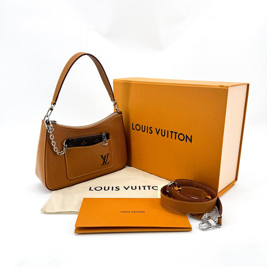 Louis Vuitton Epi Marelle Crossbody Bag Gold