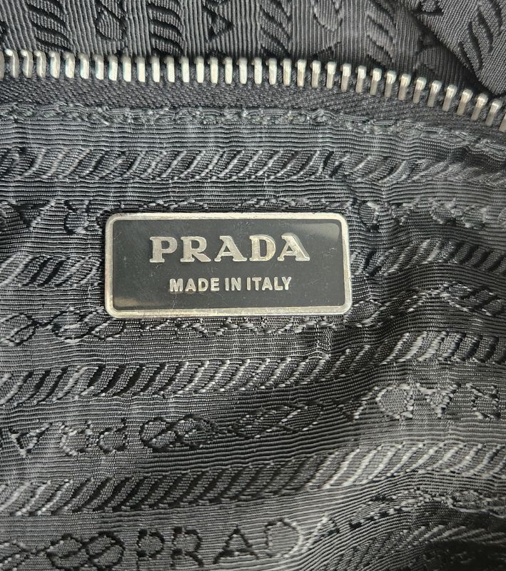 Prada Black Nylon Hobo Shoulder Bag
