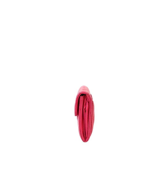 Chanel Pink Caviar Skin Card Wallet
