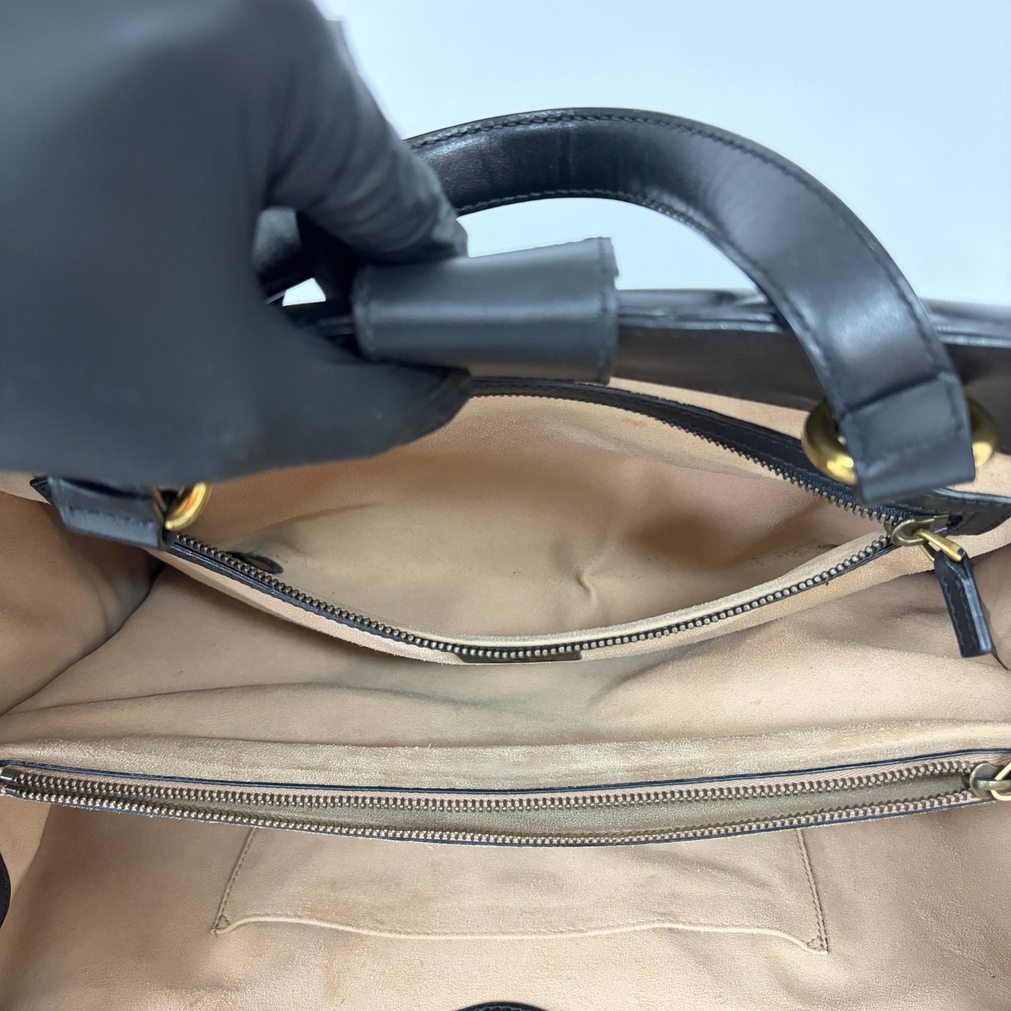 Gucci GG Marmont Small Matelassé Tote Bag Black