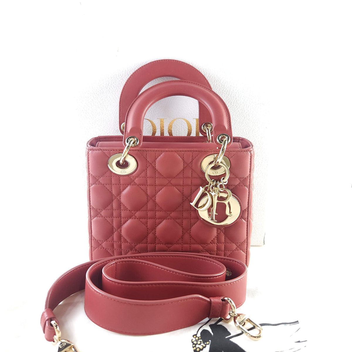 Small Cannage ABC Lady Tote Bag Crossbody Bag