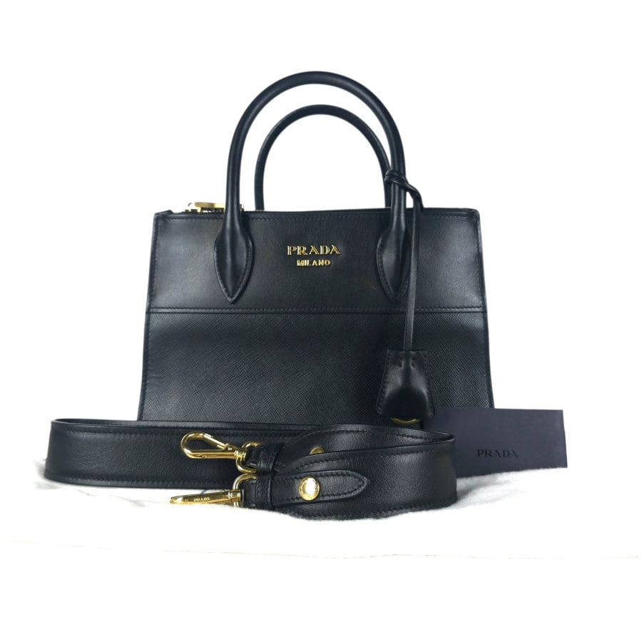 Saffiano City Paradigm Tote Bag Shoulder Bag 1BA116