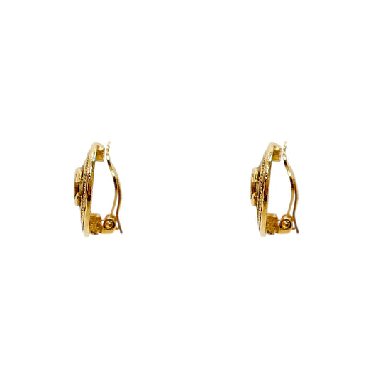 Chanel CC Gold Earrings