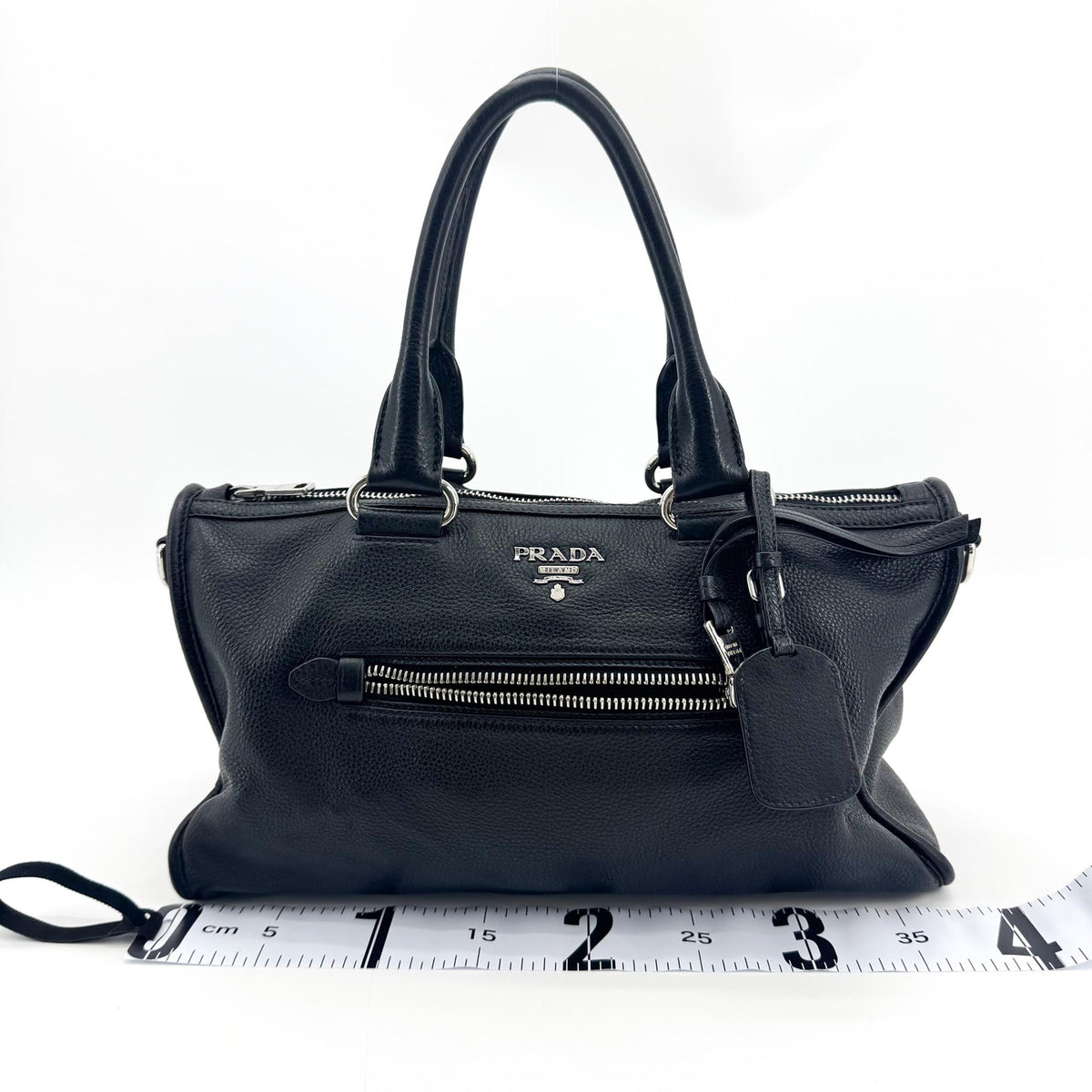 Prada Vitello Phoenix Tote Bag Black
