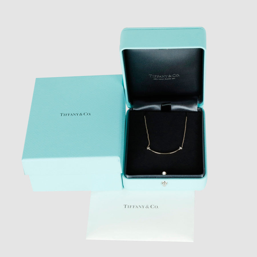 Small & Co T Smile Diamond Pendant Necklace