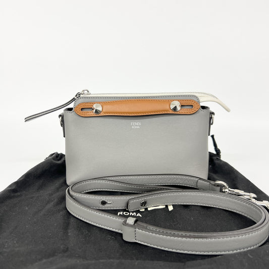 Fendi By The Way Small Boston Bag Grey