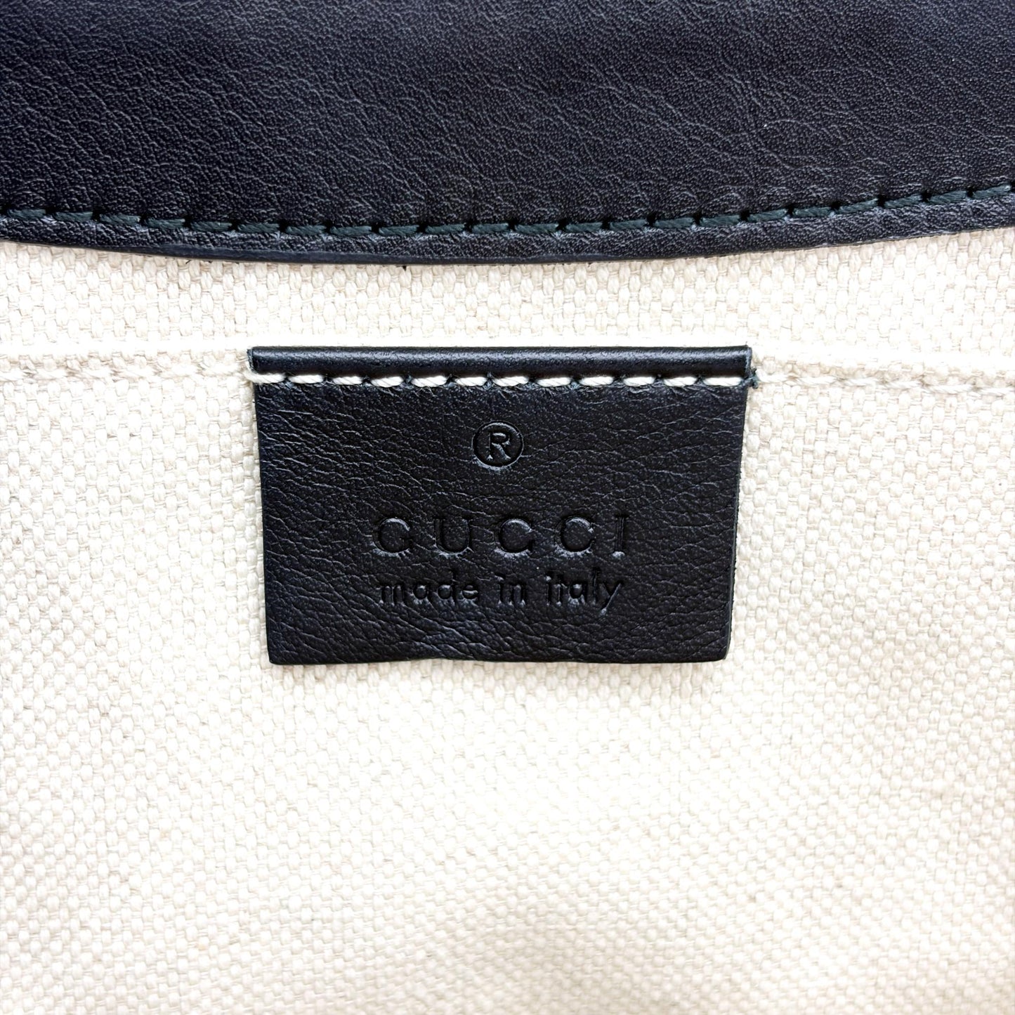 Gucci Guccisima Leather Horsebit Tassel Shoulder Bag Black