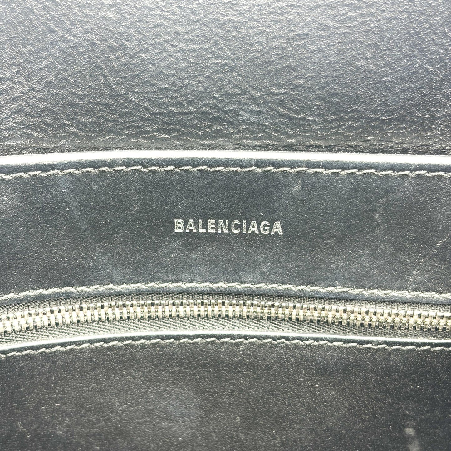 Balenciaga XS Everyday Tote Bag Metallic Dark Silver