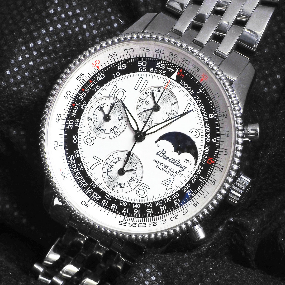 Breitling A19350 Navitimer Moonphase Automatic Watch
